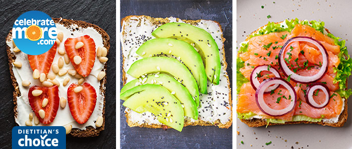 Whipped Cottage Cheese Toast Three Ways