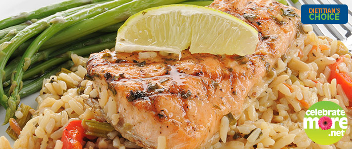 Salmon Glazed With Honey & Mustard