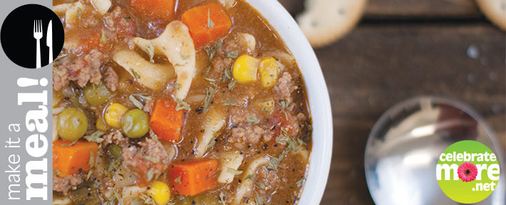 Hamburger Noodle Soup